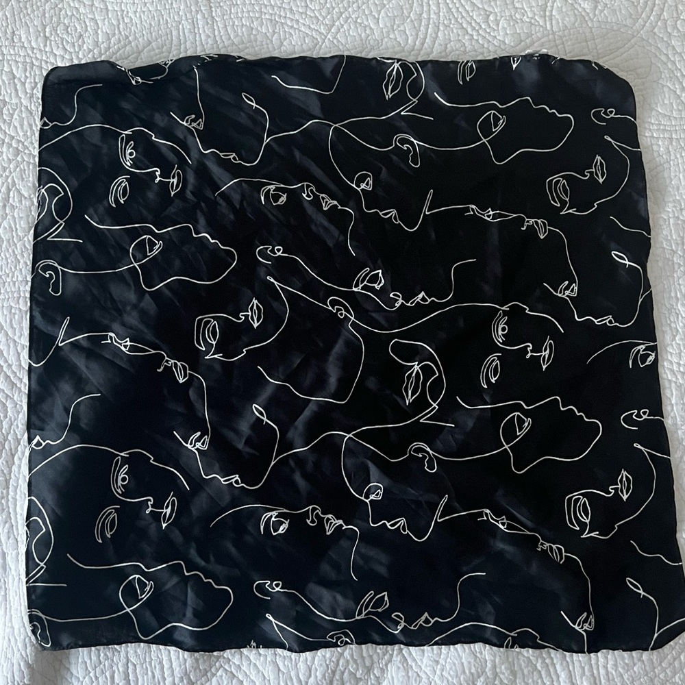 Handkerchief with faces
